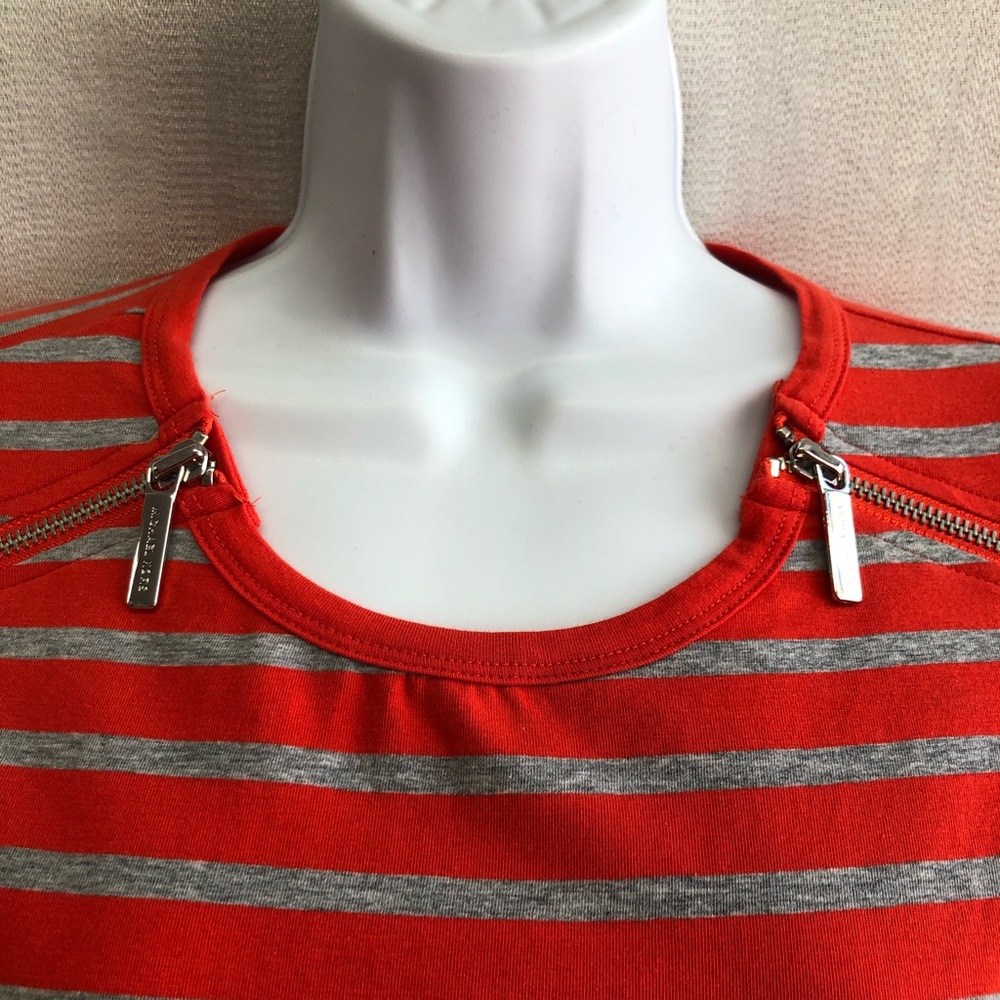 Michael Michael Kors Short Sleeve Striped T-shirt New With Tags Size Medium